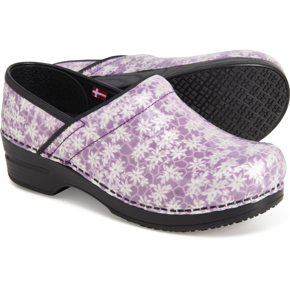 Sanita Kinney Clogs Patent Leather Size 6.5